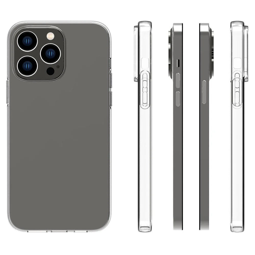For iPhone 14 Pro Max 6.7 inch High Transparency Flexible TPU Case Protective Phone Cover - 6