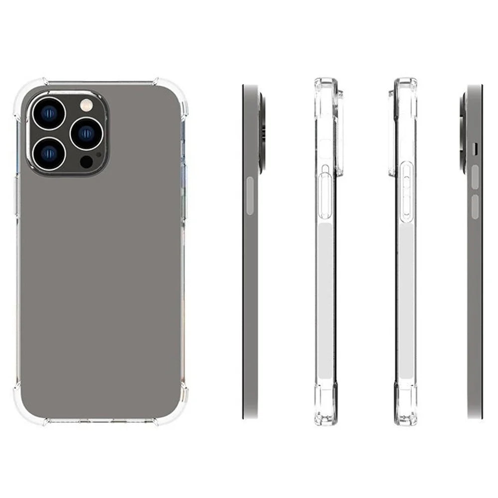 For iPhone 14 Pro Max 6.7 inch Anti-fall Protection Soft TPU Cover Non-slip Shockproof Mobile Phone Case - 5