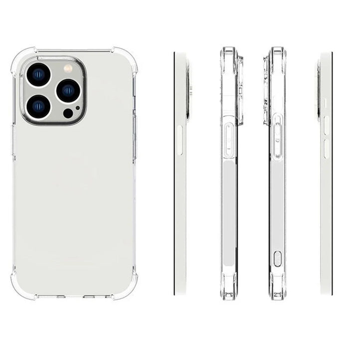 For iPhone 14 Pro 6.1 inch Thickened Corners Drop-proof TPU Cover Anti-slip Transparent Phone Case - 5