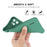 ENKAY HAT PRINCE Liquid Silicone Case for iPhone 12 6.1 inch, Precise Cutouts Slim Fit Shockproof Protective Back Cover - Green - 3