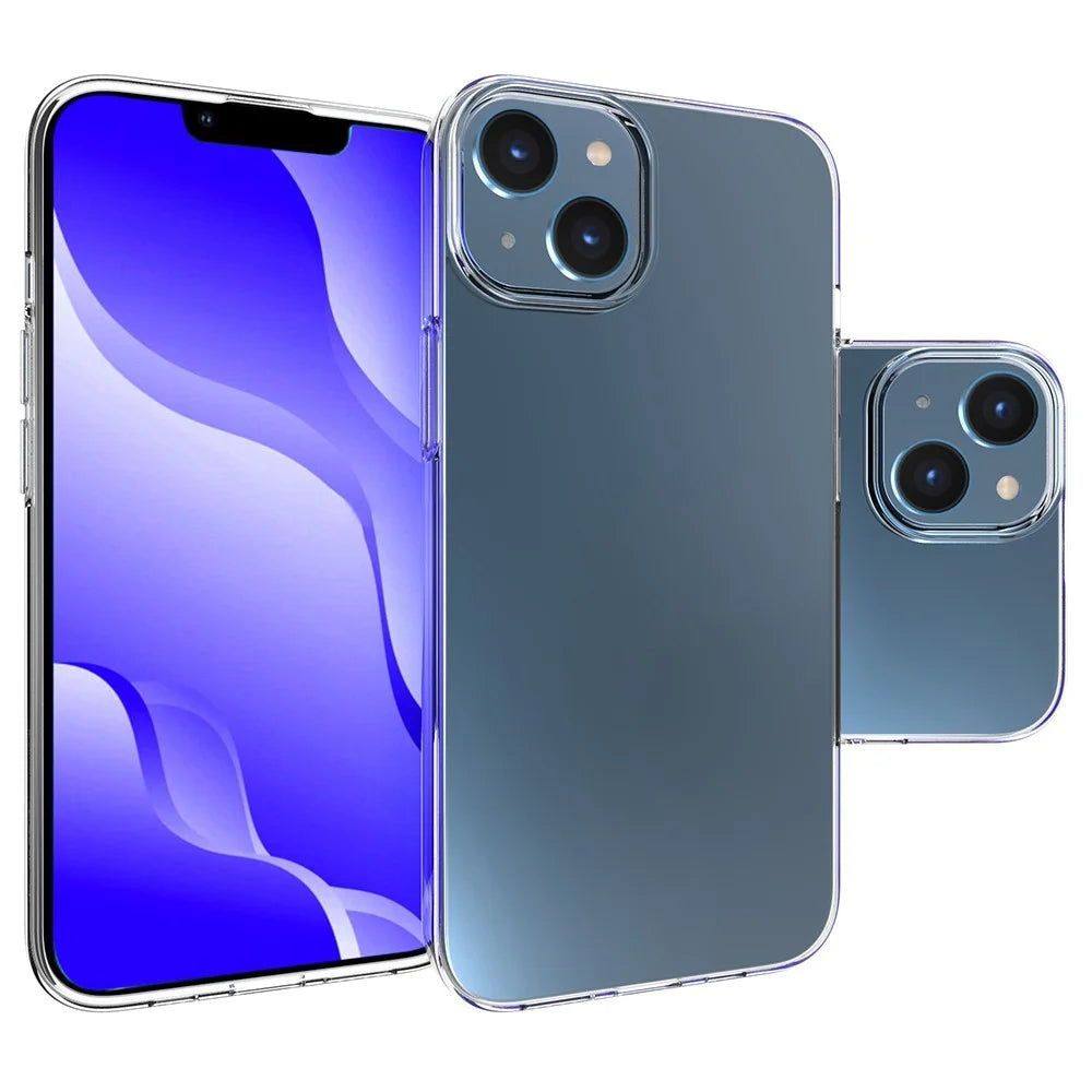 10Pcs/Pack Cellphone Case for iPhone 14 6.1 inch, Precise Cutouts Clear TPU Inner Watermark-Free Phone Cover - 2