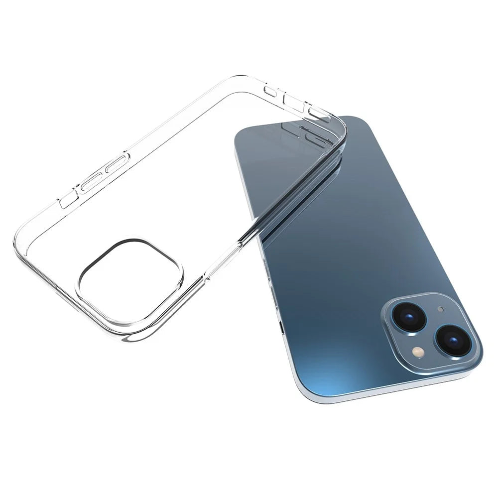 10Pcs/Pack Cellphone Case for iPhone 14 6.1 inch, Precise Cutouts Clear TPU Inner Watermark-Free Phone Cover - 3