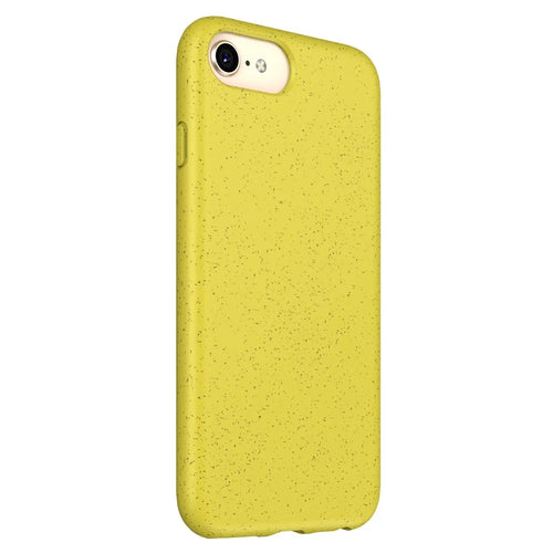 For iPhone 7 / 8 4.7 inch / SE (2020) / SE (2022) Starry Sky Series Soft TPU Drop Protection Case Biodegradable Wheat Straw Smooth Tough Matte Back Cover - Yellow - 1
