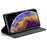 AUTSPACE A01 Series for iPhone X/XS PU Leather Case RFID Blocking Wallet Stand Flip Cover - Black - 3