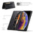 AUTSPACE A01 Series for iPhone X/XS PU Leather Case RFID Blocking Wallet Stand Flip Cover - Black - 4