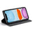 AUTSPACE A01 Series for iPhone 11 Pro 5.8 inch PU Leather Case RFID Blocking Wallet Stand Flip Cover - Black - 3