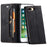 AUTSPACE A01 Series for iPhone 6 Plus/7 Plus/8 Plus 5.5 inch PU Leather Case RFID Blocking Wallet Flip Stand Cover - Black - 1