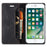 AUTSPACE A01 Series for iPhone 6 Plus/7 Plus/8 Plus 5.5 inch PU Leather Case RFID Blocking Wallet Flip Stand Cover - Black - 2
