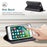 AUTSPACE A01 Series for iPhone 6 Plus/7 Plus/8 Plus 5.5 inch PU Leather Case RFID Blocking Wallet Flip Stand Cover - Black - 5