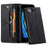 AUTSPACE A01 Series for iPhone 6/7/8/SE (2020)/SE (2022) PU Leather Case RFID Blocking Wallet Flip Stand Cover - Black - 1
