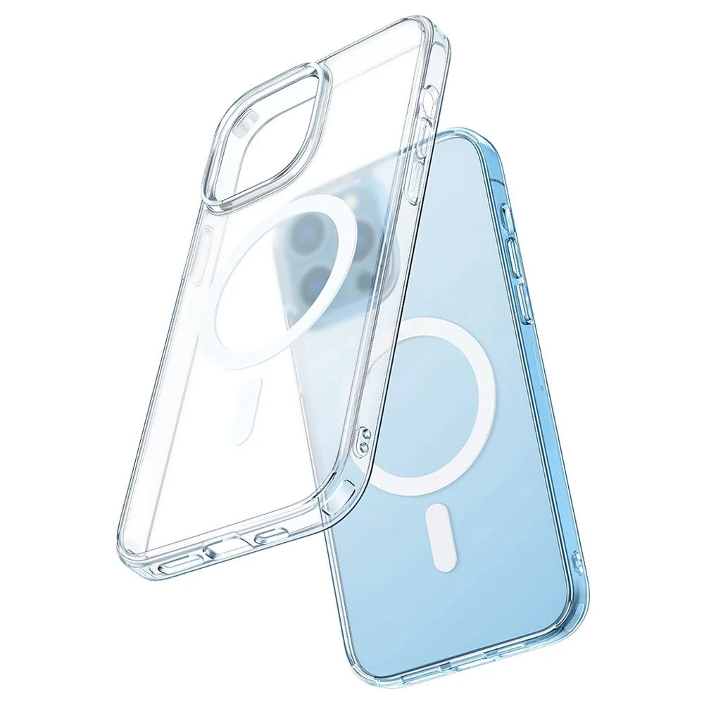 MCDODO PC-1630 Matte Clear Case for iPhone 12 Pro Max 6.7 inch Compatible with MagSafe Wireless Charging, Airbag Protection Hard PC Soft TPU Non-Yellowing Back Cover - 1