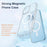 MCDODO PC-1630 Matte Clear Case for iPhone 12 Pro Max 6.7 inch Compatible with MagSafe Wireless Charging, Airbag Protection Hard PC Soft TPU Non-Yellowing Back Cover - 3