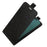 For iPhone 14 6.1 inch Vertical Flip Shockproof Shell Crazy Horse Texture PU Leather Mobile Phone Case with Card Holder - Black - 3