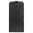 For iPhone 14 6.1 inch Vertical Flip Shockproof Shell Crazy Horse Texture PU Leather Mobile Phone Case with Card Holder - Black - 6
