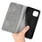 For iPhone 14 Plus 6.7 inch Skin Touch Feeling Folio Flip Leather Case Mobile Phone Stand Wallet Protective Cover - Grey - 4