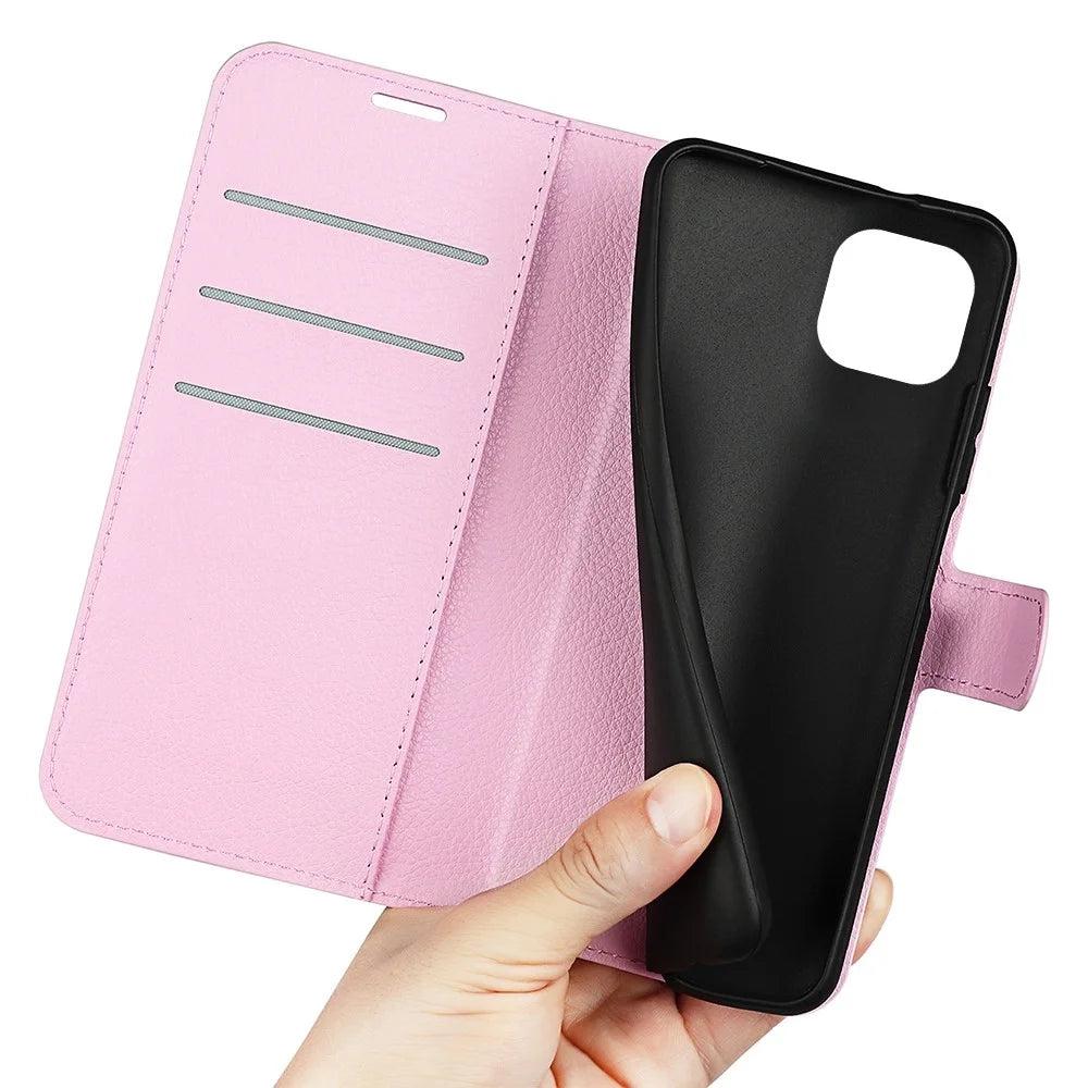 For iPhone 14 Plus 6.7 inch Litchi Texture PU Leather Collision Resistant Stand Flip Cover Full Protective Wallet Phone Case - Pink - 4