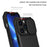 For iPhone 13 Pro 6.1 inch Camera Slider Design Adjustable Vertical Kickstand Phone Case PC + TPU Protective Cover - Black - 3
