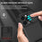 For iPhone 13 Pro 6.1 inch Camera Slider Design Adjustable Vertical Kickstand Phone Case PC + TPU Protective Cover - Black - 7