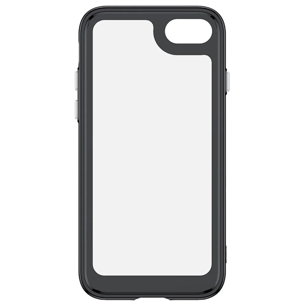 For iPhone 7/8/SE (2020)/SE (2022) Independent Buttons Shock Absorption Phone Shell TPU+Acrylic Hybrid Case - Black - 3