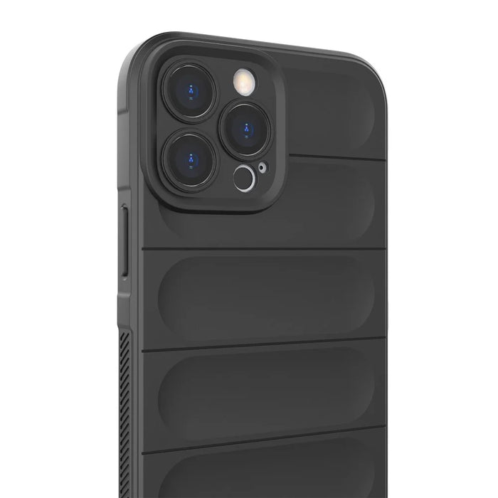 For iPhone 13 Pro Max 6.7 inch Shockproof Rugged Back Shell TPU Phone Protector Case - Black - 5