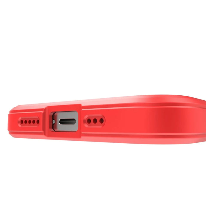 For iPhone 13 Pro 6.1 inch Anti-fall Rugged Back Shell Soft TPU Phone Protector Case - Red - 7
