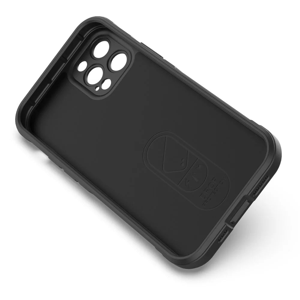 For iPhone 12 Pro 6.1 inch TPU Phone Protector Case, Collision Resistant Rugged Back Shell Cover - Black - 6