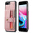 JEEHOOD For iPhone 7 Plus/8 Plus 5.5 inch Wallet Phone Case RFID Blocking Shockproof Phone Cover Anti-Scratch Protector Support Wireless Charging - Pink - 1