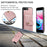 JEEHOOD For iPhone 7 Plus/8 Plus 5.5 inch Wallet Phone Case RFID Blocking Shockproof Phone Cover Anti-Scratch Protector Support Wireless Charging - Pink - 5