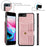 JEEHOOD For iPhone 7 Plus/8 Plus 5.5 inch Wallet Phone Case RFID Blocking Shockproof Phone Cover Anti-Scratch Protector Support Wireless Charging - Pink - 6