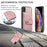 JEEHOOD Anti-Scratch Phone Case for iPhone XS Max 6.5 inch Shockproof Wallet Phone Cover Protector Support Wireless Charging/RFID Blocking - Pink - 5