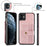 JEEHOOD Shockproof Wallet Phone Case for iPhone 11 6.1 inch RFID Blocking Anti-fall Phone Cover Scratch Resistant Protector Support Wireless Charging - Pink - 6