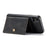 JEEHOOD For iPhone XS 5.8 inch/iPhone X Detachable Wallet Leather Coated TPU Phone Case Kickstand Protective Cover - Black - 3