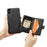 JEEHOOD For iPhone XS 5.8 inch/iPhone X Detachable Wallet Leather Coated TPU Phone Case Kickstand Protective Cover - Black - 5