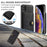 JEEHOOD For iPhone XS 5.8 inch/iPhone X Detachable Wallet Leather Coated TPU Phone Case Kickstand Protective Cover - Black - 6
