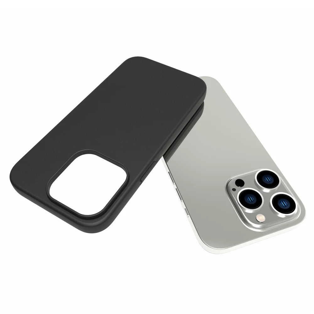 10Pcs/Pack Soft TPU Phone Back Case for iPhone 14 Pro 6.1 inch, Dual-sided Matte Finish Protective Cover - Black - 7