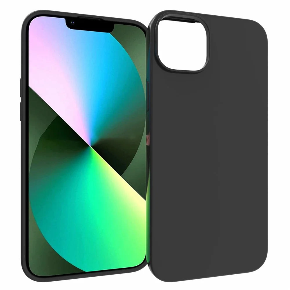 For iPhone 14 Plus 6.7 inch 10Pcs / Pack Dual-sided Matte Finish Soft TPU Phone Protective Case Drop-proof Cover - Black - 2