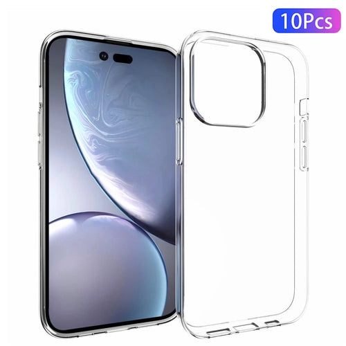 10Pcs/Pack Soft TPU Cover for iPhone 14 Pro 6.1 inch, Inner Watermark-Free Drop-proof Phone Case - 1