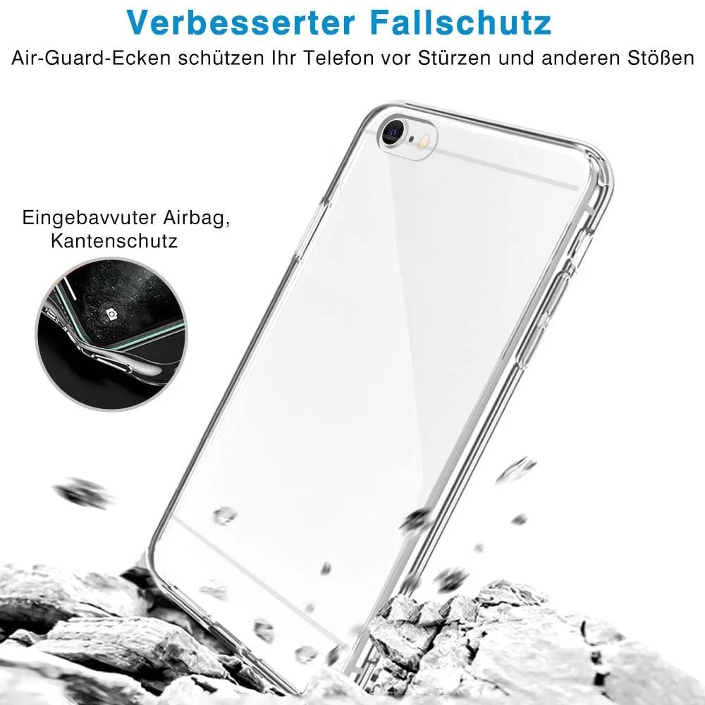 For iPhone 7 / 8 4.7 inch / SE (2020) / SE (2022) Clear Crystal TPU Phone Case Anti-Fingerprint Defender Phone Protective Cover - 3