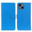 For iPhone 14 6.1 inch Smooth Litchi Texture PU Leather Cover Stand Magnetic Protective Shock-Absorbing Wallet Case - Blue - 1