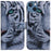 Pattern Printing Phone Case for iPhone 14 6.1 inch, PU Leather Wallet Flip Folio Case Adjustable Stand Shell - Tiger Head - 1