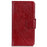 For iPhone 14 Pro 6.1 inch Split Leather Nappa Texture Phone Case with Magnetic Closure Stand Wallet Shockproof Phone Cover - Red - 6