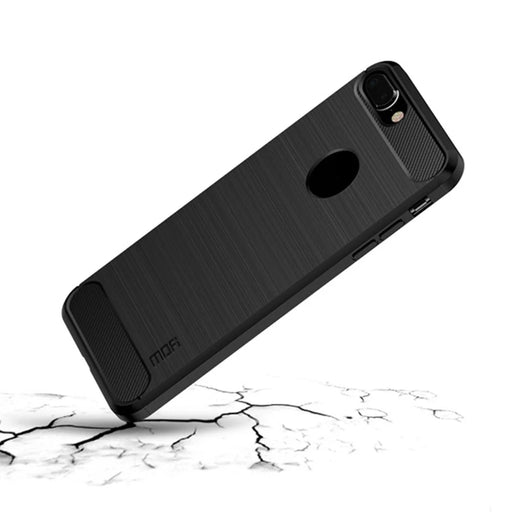 MOFI For iPhone 7 Plus 5.5 inch/8 Plus 5.5 inch Carbon Fiber Texture Brushed TPU Case Scratch-resistant Mobile Phone Cover - Black - 2