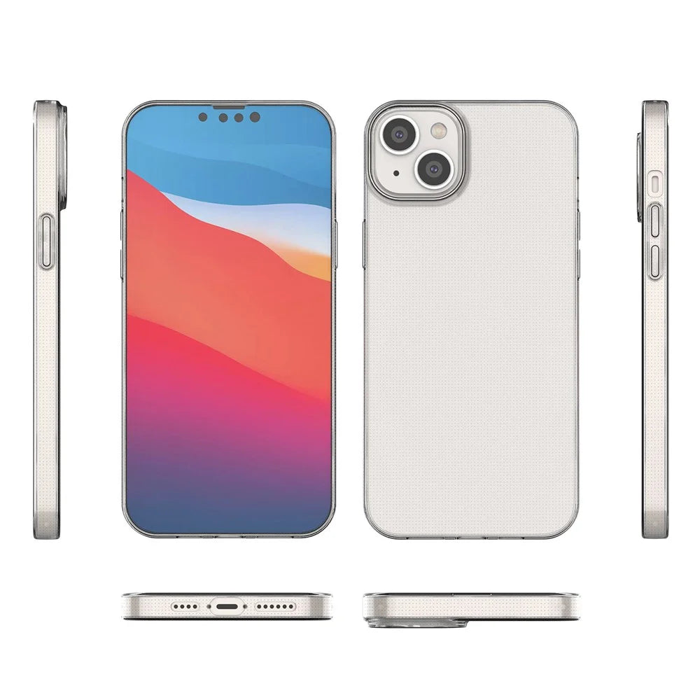 Soft TPU Case for iPhone 14 Plus 6.7 Inch, Ultra Slim Anti-Yellowing Clear Phone Cover - 6