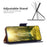For iPhone 14 Wallet Case Litchi Texture Flip Leather Mobile Cover Stand with Strap - Dark Blue - 2
