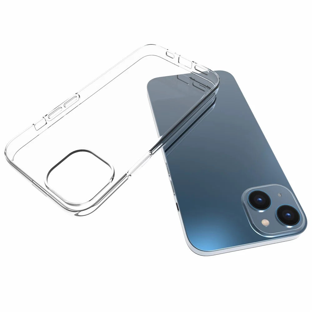 For iPhone 14 6.1 inch Anti-fall Phone Case Precise Cutouts Waterproof TPU Cellphone Cover Drop-resistant Back Case - 4
