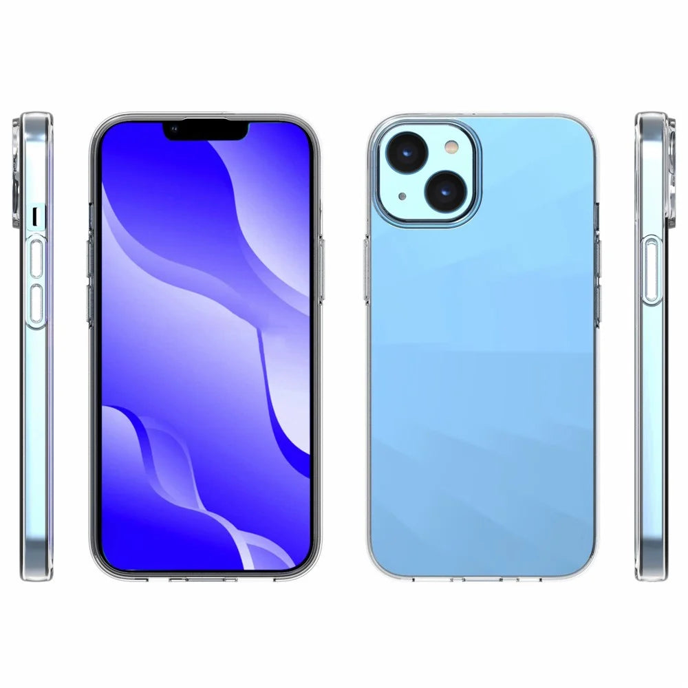 For iPhone 14 6.1 inch Anti-fall Phone Case Precise Cutouts Waterproof TPU Cellphone Cover Drop-resistant Back Case - 7
