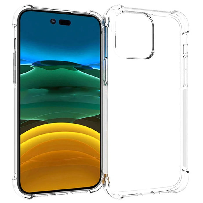 For iPhone 14 Pro Max 6.7 inch Anti-scratch Phone Case TPU Clear Protective Cellphone Cover Precise Cutouts Four Corners Drop-resistant Back Case - 1