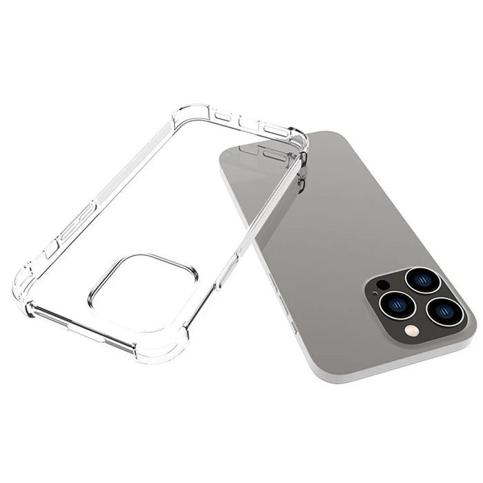 For iPhone 14 Pro Max 6.7 inch Anti-scratch Phone Case TPU Clear Protective Cellphone Cover Precise Cutouts Four Corners Drop-resistant Back Case - 2