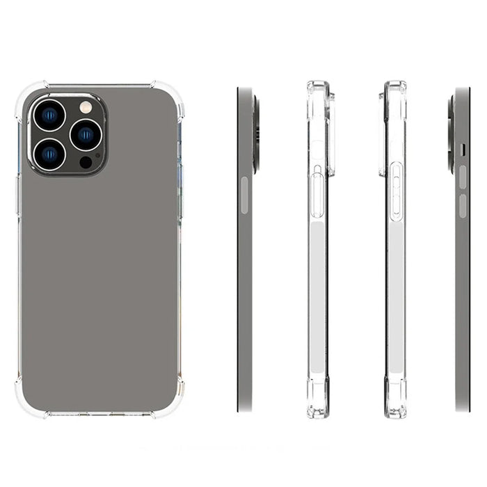 For iPhone 14 Pro Max 6.7 inch Anti-scratch Phone Case TPU Clear Protective Cellphone Cover Precise Cutouts Four Corners Drop-resistant Back Case - 5