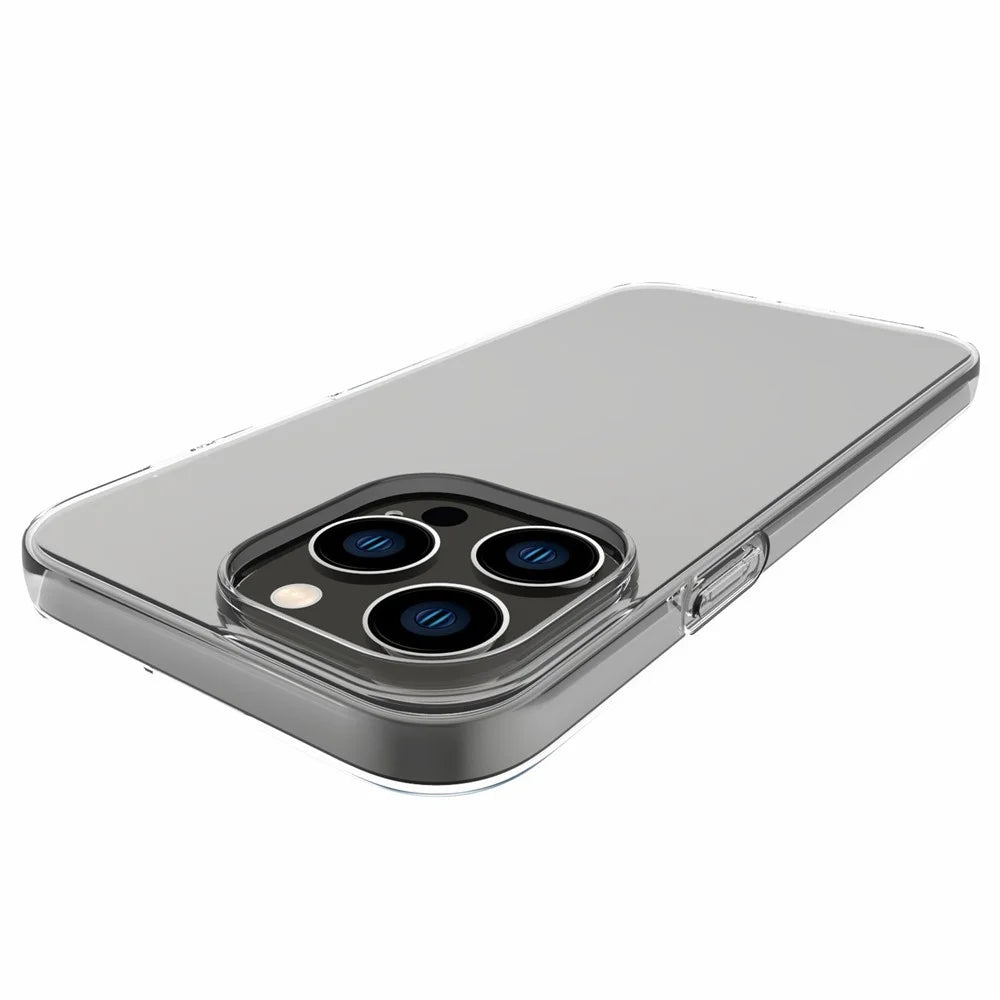 For iPhone 14 Pro Max 6.7 inch Inner Watermark-free Wear-resistant Clear TPU Phone Case Soft Back Shell Cover - 2